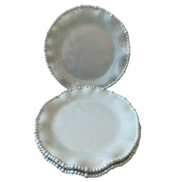 Rachel Ashwell Pastel Blue Pearl Shimmer Melamine Plates 9in Set of 4 New - Picture 14 of 16